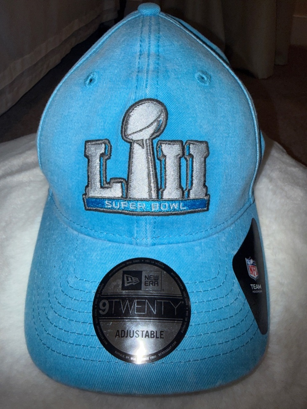 New Era Light Blue Super Bowl LII 9TWENTY Adjustable Hat